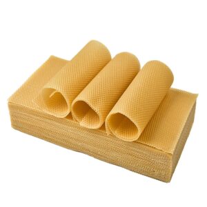 Organic CIRE GAUFRÉE Profonde Imprimée Sans Fil Langstroth - 100 Feuilles de 80g chacune