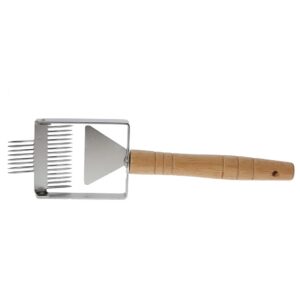 Racloir APIMAX® pour gratter la cire des bords des cadres de ruche afin de garantir que le miel s'écoule librement lors de l'extraction.